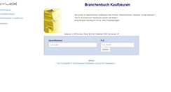 Desktop Screenshot of cylex-branchenbuch-kaufbeuren.de