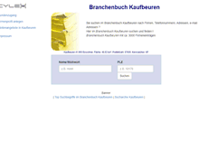 Tablet Screenshot of cylex-branchenbuch-kaufbeuren.de